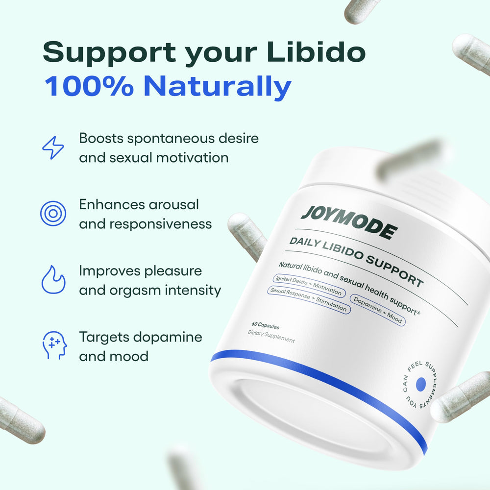 Joymode bottle back shows ingredient highlights and dosage transparency.