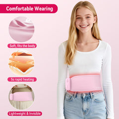 JOYSELF Upgrade heating pad with extended belt for full-wrap abdomen warmth