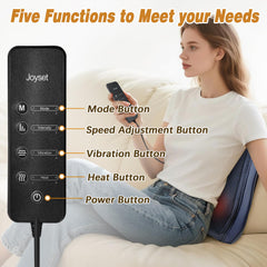 Joyset back massager dimensions emphasize neck and back fit.