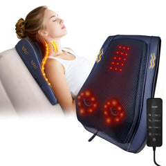 Joyset back massager front view showing compact design for on-the-go relief.
