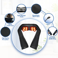 Joyset cordless neck massager battery-powered for wireless use