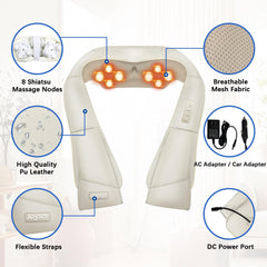 Joyset car adapter compatibility for massage on the go.