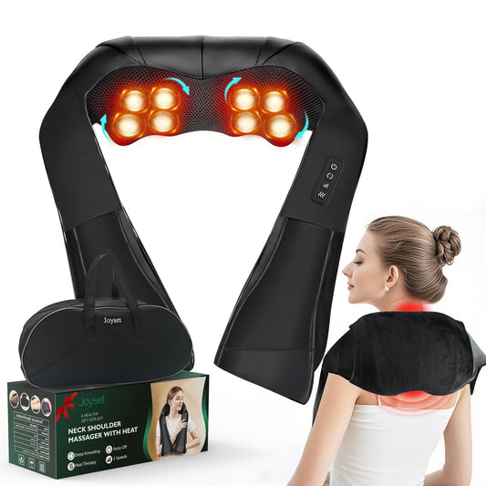 Joyset Shiatsu neck and back massager full view for convenient home relaxation