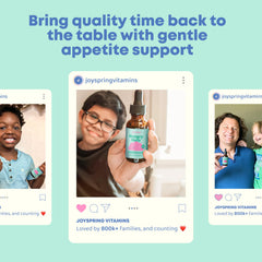 JoySpring booster at mealtime demonstrates reduced struggles during feeding.