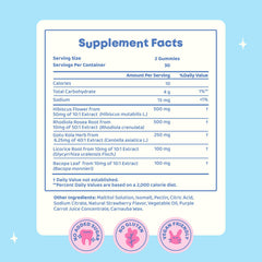 JoySpring Genius Kids Focus Gummies vegan label close-up on packaging