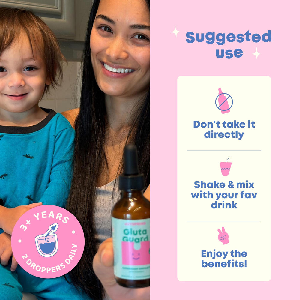 JoySpring packaging highlighting a kid focused antioxidant formula