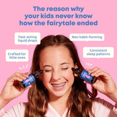 JoySpring Sleepberry dropper dispensing a precise kid-friendly dose.