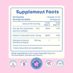 JoySpring ZincBerry drops with clear liquid and measurement marks.