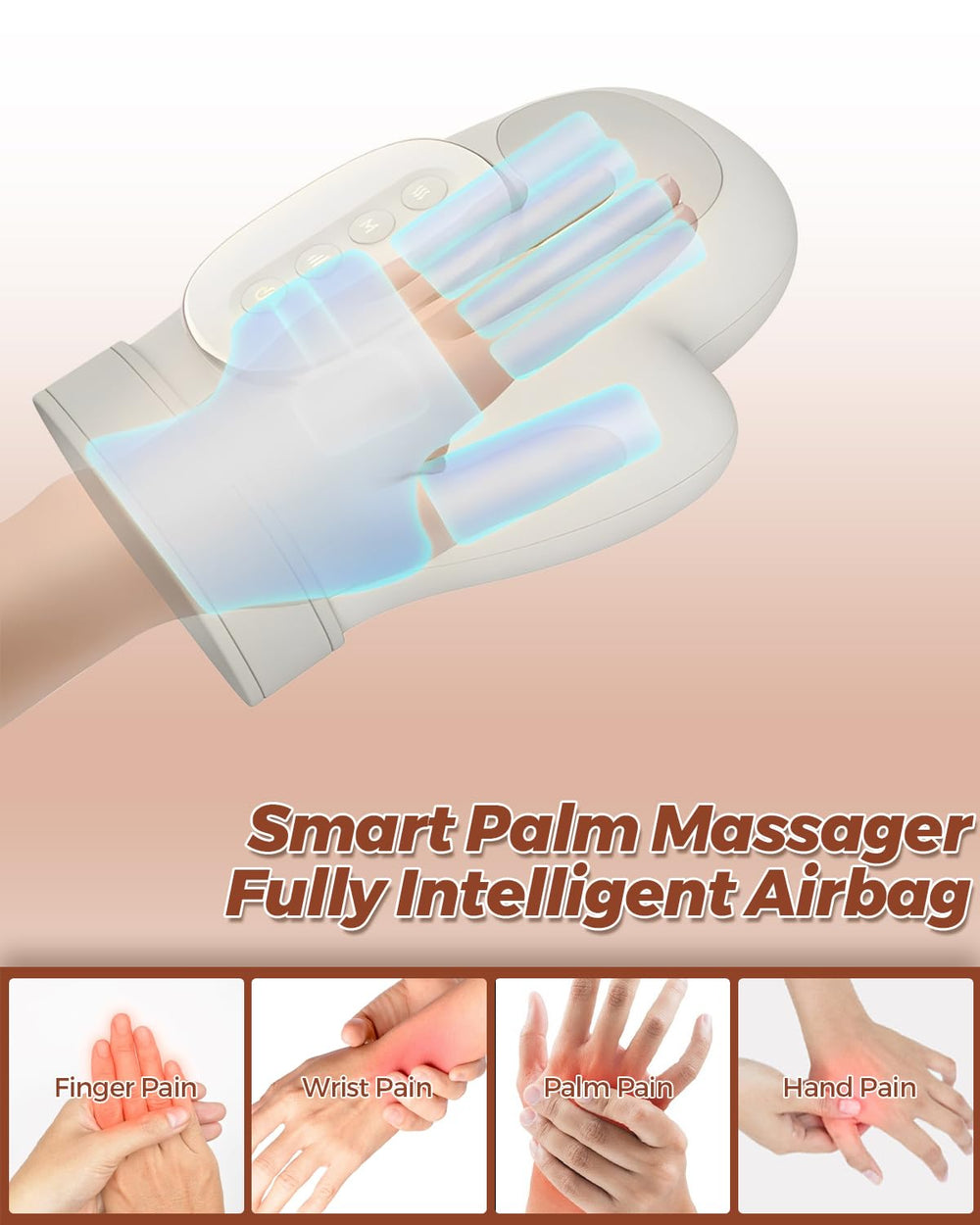 Joyzan cordless device demonstrates heat massage for office breaks