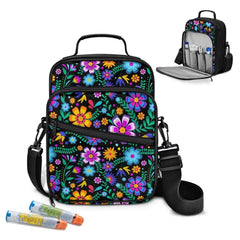 Jrysaedy diabetes bag front pocket for quick access to essentials.