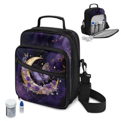 Jrysaedy mechine travel case compartments store insulin pens and meters securely.