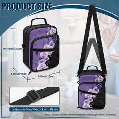 Jrysaedy rose bag with double zipper secures items.