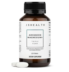 JSHealth Advanced Magnesium tablets in bottle for daily muscle comfort