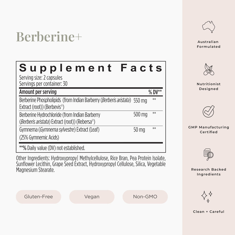 JSHealth Berberine+ label close-up highlighting double strength formula