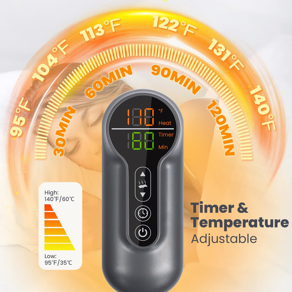 Jubeoyey heating pad moist heat option enables deeper muscle soothing.