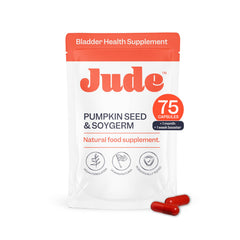 Jude bladder control supplements bottle for daily bladder rhythm support.