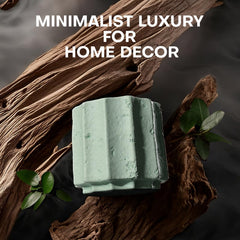 JueOne Vetiver & Ivy fragrance image suggesting grounding, tranquil atmosphere.