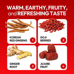 Ginger and cinnamon notes enhancing warm, comforting aroma