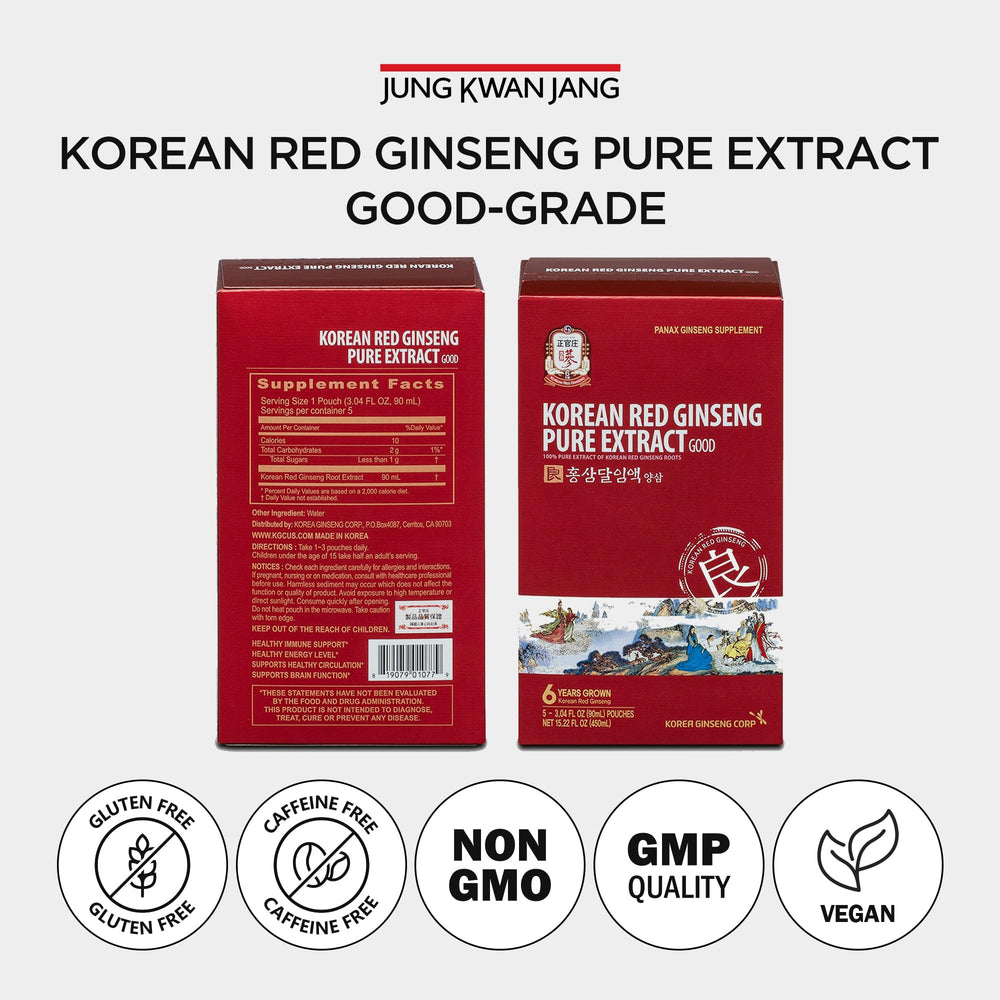 JungKwanJang Korean Red Ginseng box display in retail setting.