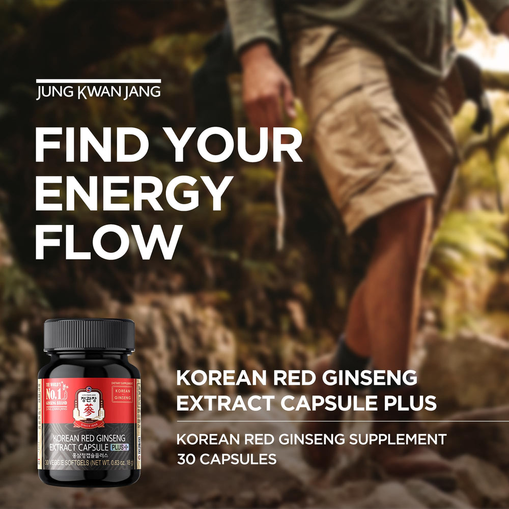 JUNG KWAN JANG ginseng root image showing root potency for vitality and focus