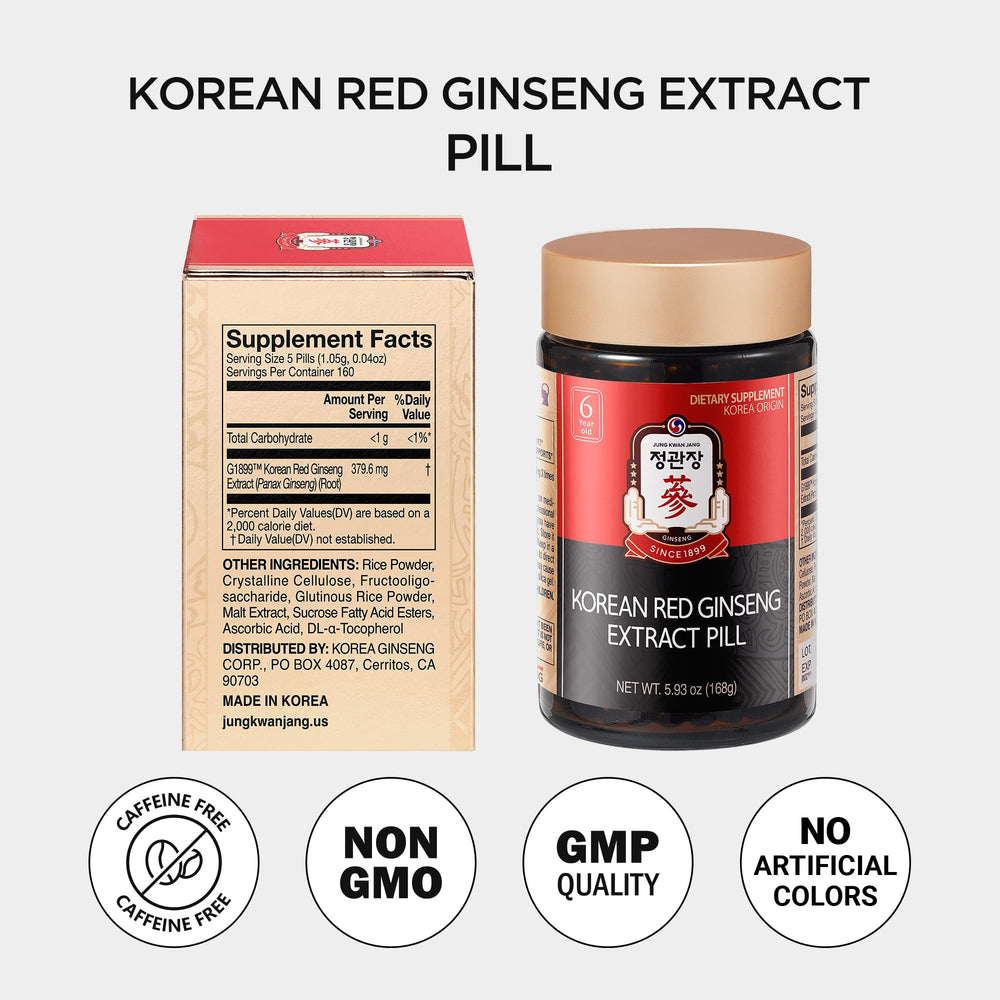 Jung Kwan Jang natural ginseng root visual emphasizing authentic sourcing.