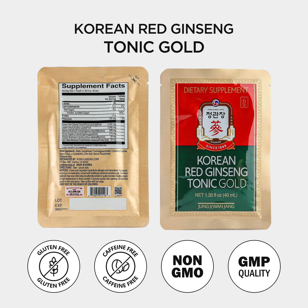 JungKwanJang packaging box showcasing vegan, non-GMO formulation