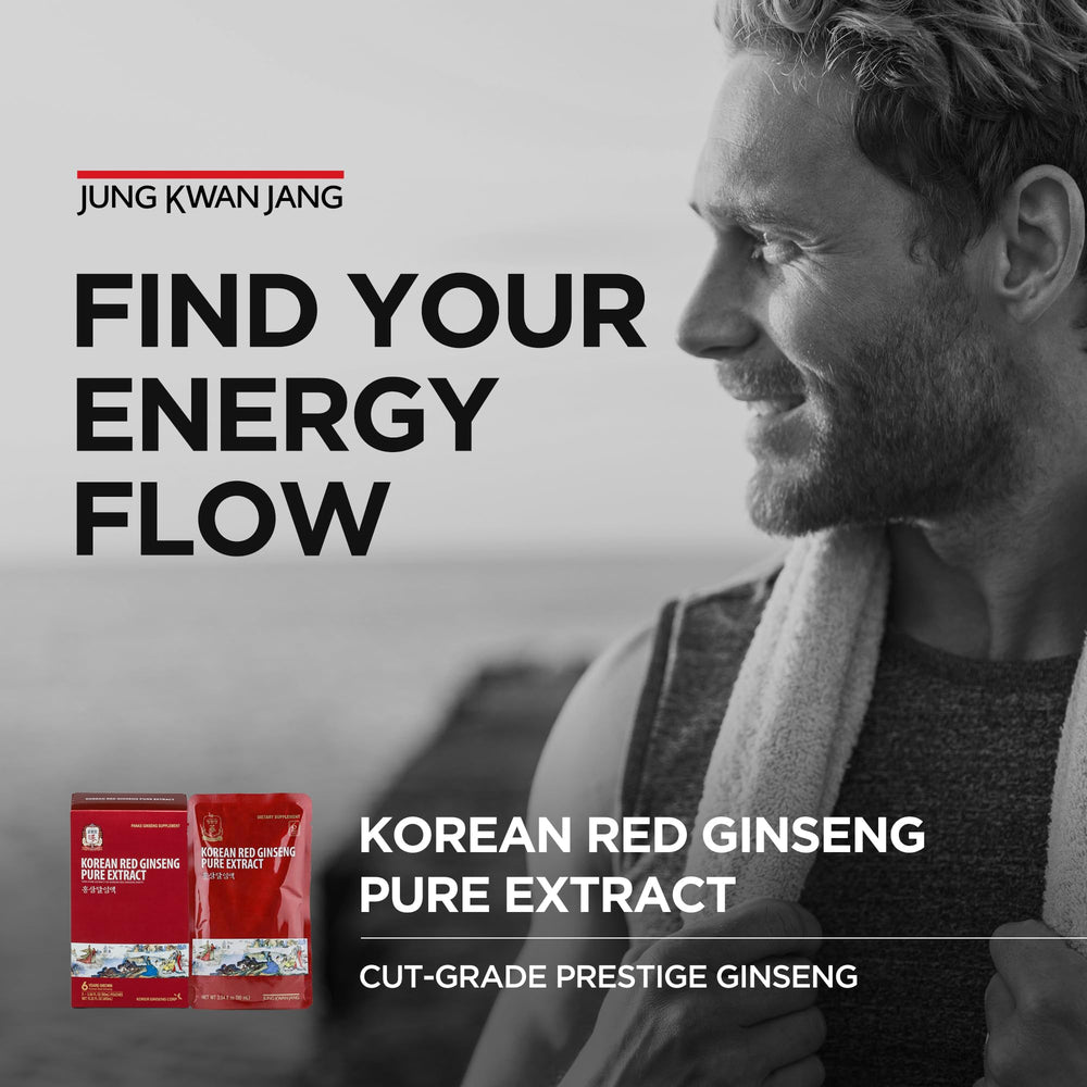JUNG KWAN JANG six-year ginseng roots signaling mature, robust extract.