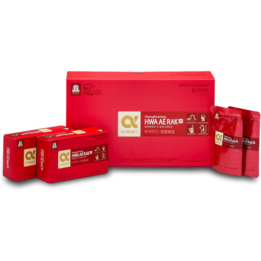 Jung Kwan Jang Women's Balance drink pouch showing steady energy support