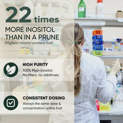 Included scoop with Jungle Powders Inositol powder for precise daily dosing