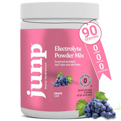 JUNP grape electrolyte powder bottle for on-the-go hydration