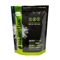 Just Better bottle pour shows zero grit fiber powder ready to mix.