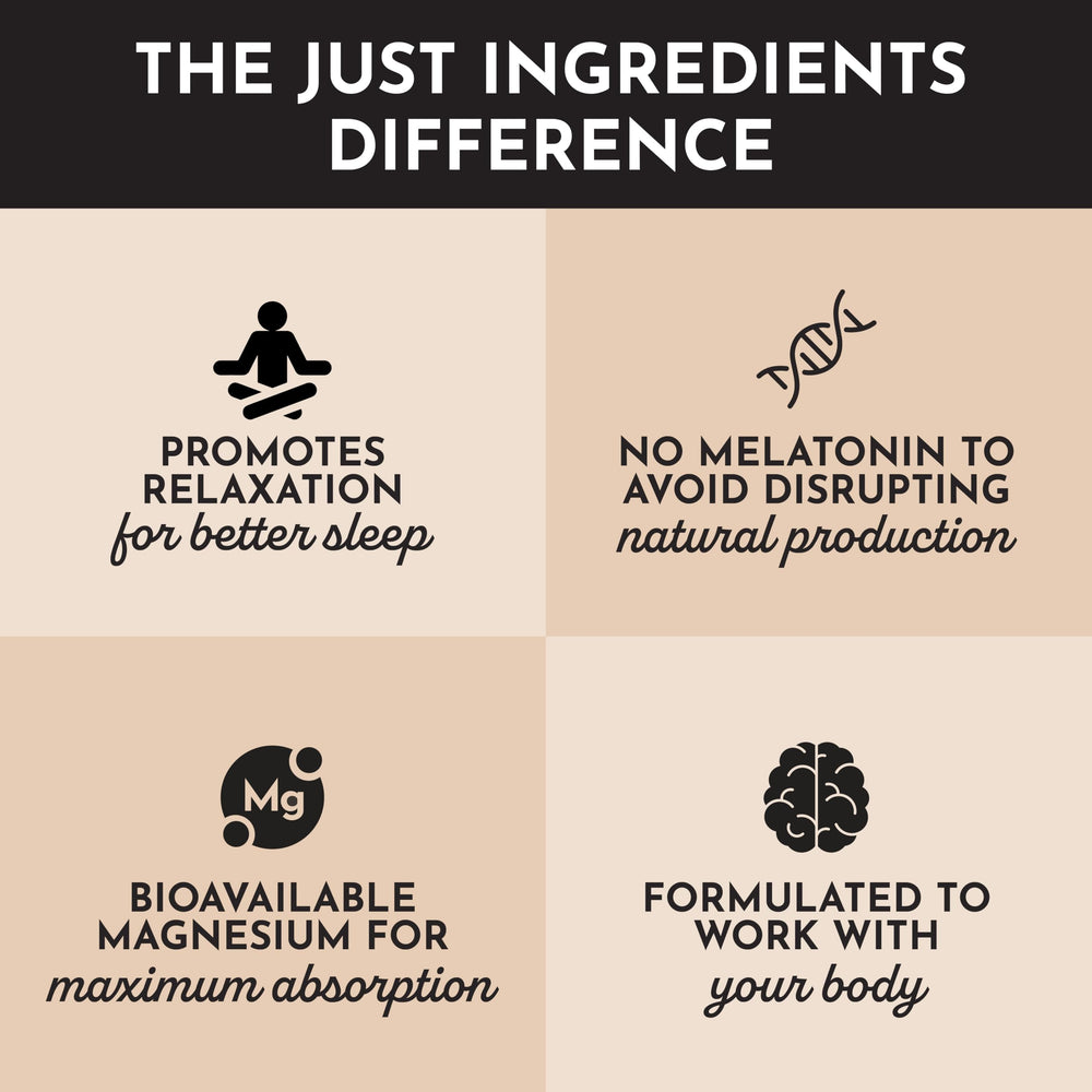 JUST INGREDIENTS Chai Nighttime Relax scoop for easy nightly use.