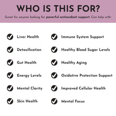 JUST INGREDIENTS Glutathione Complex liposomal formulation for enhanced absorption