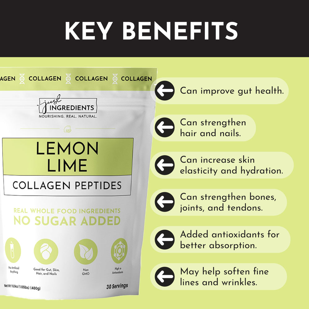JUST INGREDIENTS Lemon Lime drink in a glass highlighting refreshing flavor