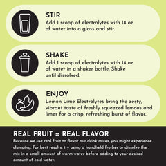 Just Ingredients Lemon Lime Electrolytes on-the-go pack ideal for travel and heat.