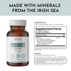 Just Ingredients Magnesium Complex mood and sleep support concept image.