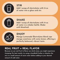 Visual of coconut water and sea salt ingredients in JUST INGREDIENTS mix