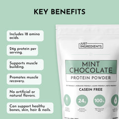 Just Ingredients Mint Chocolate Protein Shake with creamy, smooth texture
