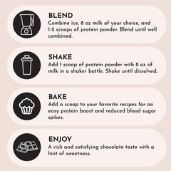 JUST INGREDIENTS natural stevia and monk fruit for guilt-free flavor.