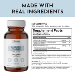 Pomella pomegranate extract on label highlights prebiotic nourishment.