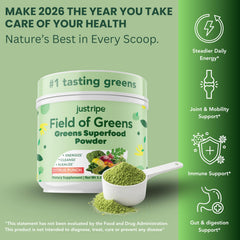 Field of Greens probiotic blend supports gut health with Bacillus Coagulans.