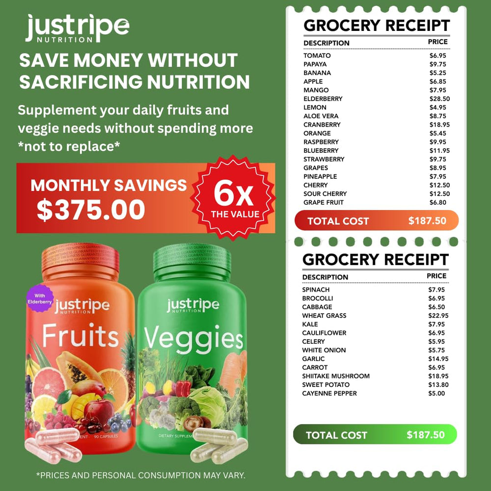 Just Ripe Nutrition label view communicates vegan, pure ingredients and whole-food blend