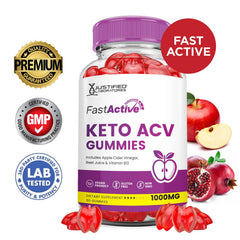 Justified Laboratories 3-pack display showing convenient daily gummies for easy use.