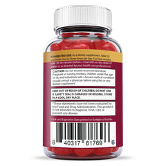 Justified Laboratories Great Results Keto ACV Gummies ingredients graphic, highlighting B12 and folate.