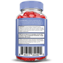 Justified Laboratories Microbio Keto ACV Gummies with pomegranate imagery.