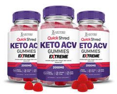 Justified Laboratories Quick Shred Keto ACV Gummies bottle for convenient daily energy support