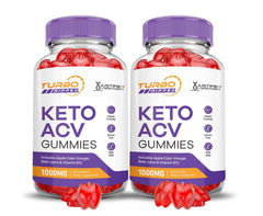 Justified Laboratories Turbo Ripped Keto ACV gummies bottle for convenient daily wellness.