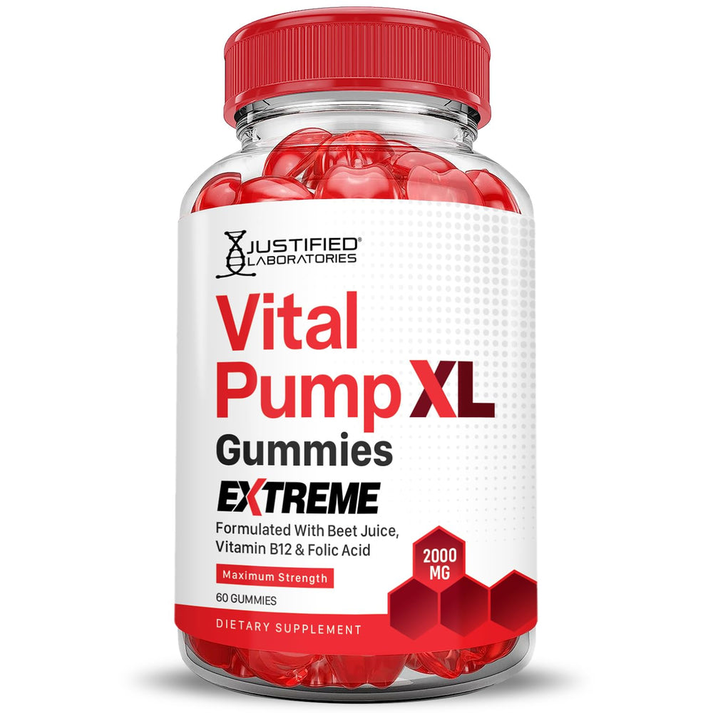 Justified Laboratories Vital Pump XL Extreme beet juice visual showcasing natural color