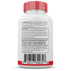 Justified Laboratories Vital Pump XL Extreme open bottle with capsules ready for daily use.