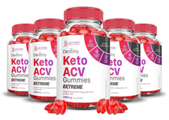 Justified Laboratories Destiny Keto ACV Gummies front view for keto-friendly daily use.